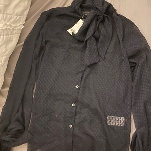 Banana Republic Tie Button Blouse XS